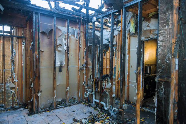 Professional Fire Damage Removal technician working in Evergreen, AL